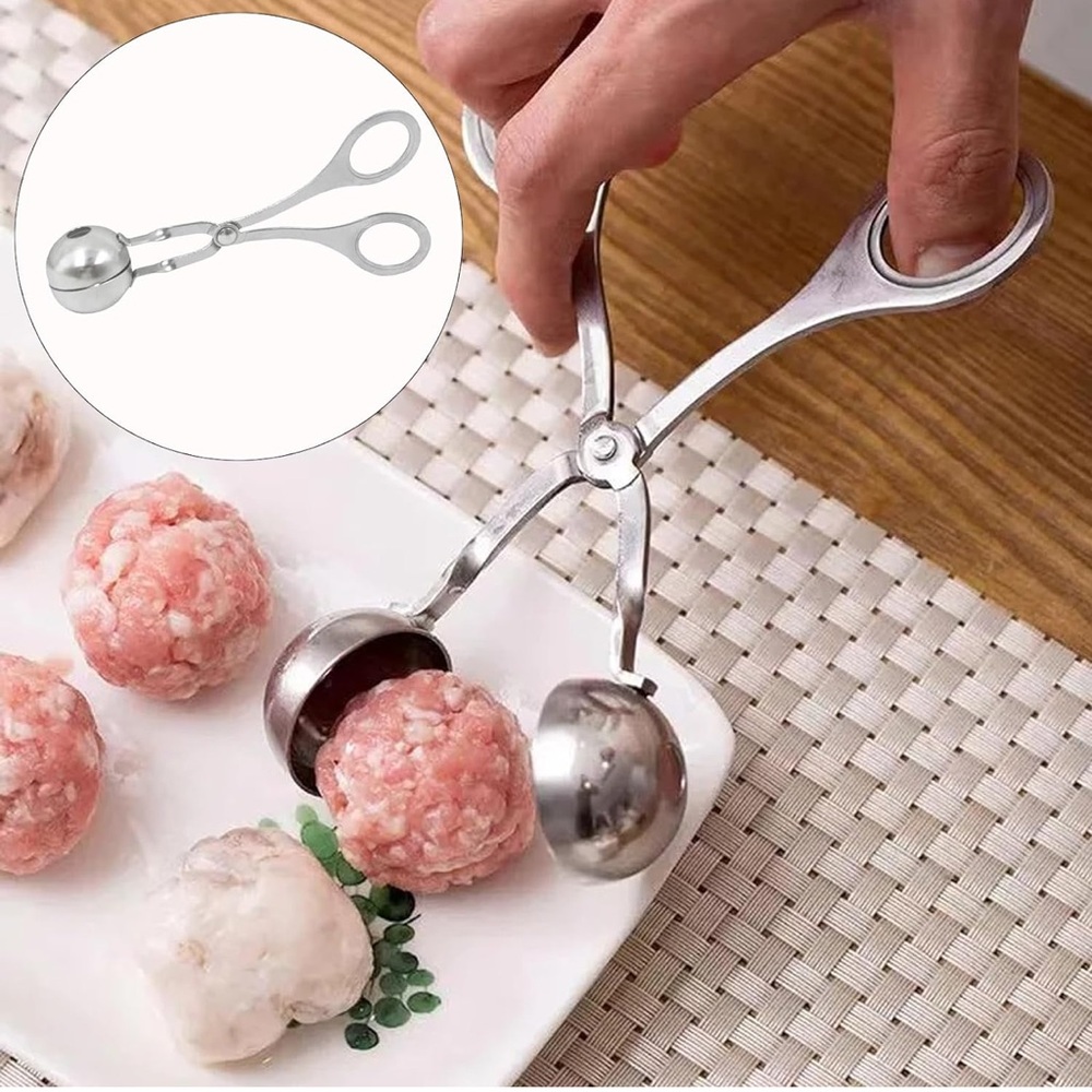 NORPRO 🍝 VINTAGE 90’s STAMPED NORPRO STAINLESS STEEL MEATBALL FRUIT BALL SCOOPER